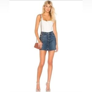 Paige Blue Denim Mini Skirt Size 27